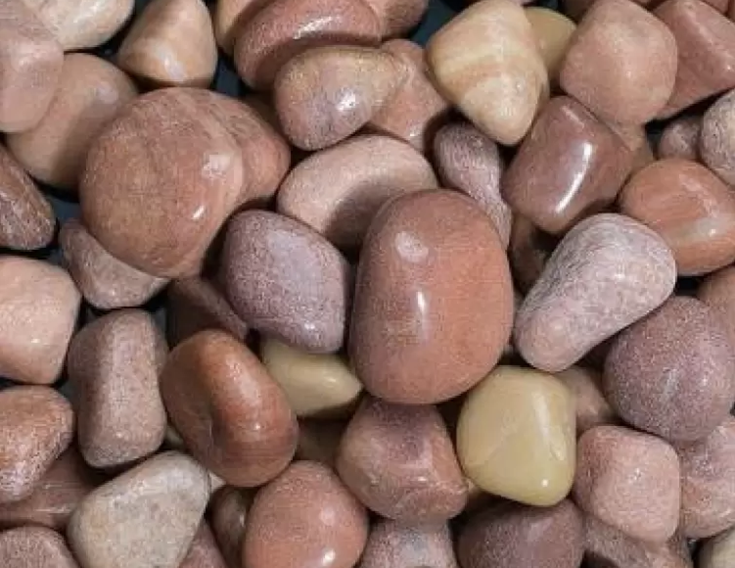 reddish pebbles